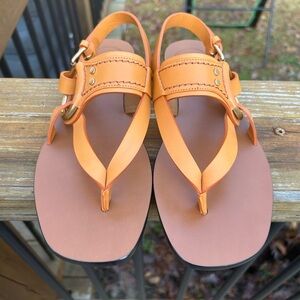 CHLOÉ Demi Leather Thong Sandals NEW!